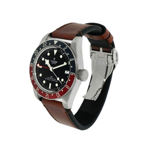 Pre - Owned Tudor Watches - Black Bay GMT on a strap | Manfredi Jewels