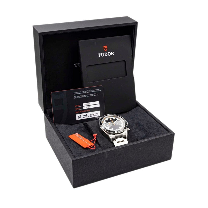 Pre - Owned Tudor Watches - Heritage Chronograph Black Dial M70330N - 005 | Manfredi Jewels