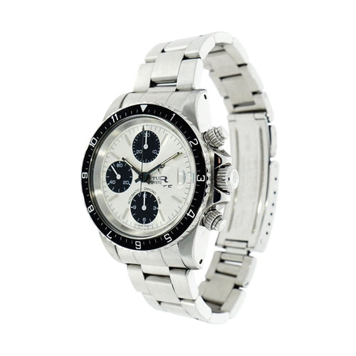 Pre - Owned Tudor Watches - Oysterdate Big Block Chronograph Panda Dial in Stainless Steel | Manfredi Jewels