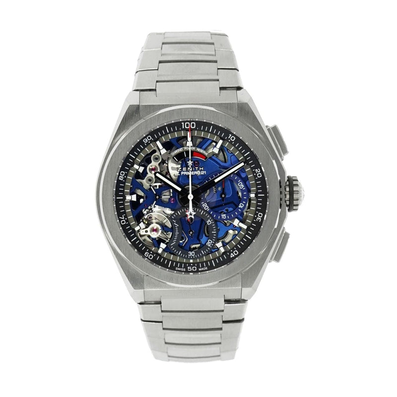 Pre - Owned Zenith Watches - Defy El Primero 21 Skeleton chronograph in Titanium | Manfredi Jewels