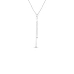Roberto Coin Jewelry - 18K 33’ LONG ZIPPER NECKLACE W. DIAMOND ACCENT PULL | Manfredi Jewels