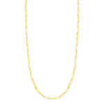 Roberto Coin Jewelry - 18K ALTERNATING SIZE PAPERCLIP LINK NECKLACE 22’ | Manfredi Jewels