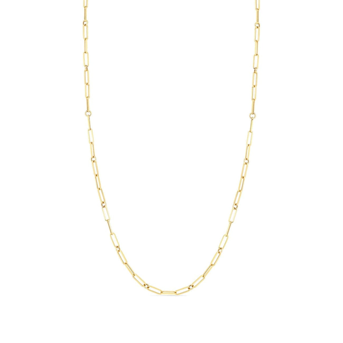 Roberto Coin Jewelry - 18K FINE PAPERCLIP LINK CHAIN - 22″ | Manfredi Jewels