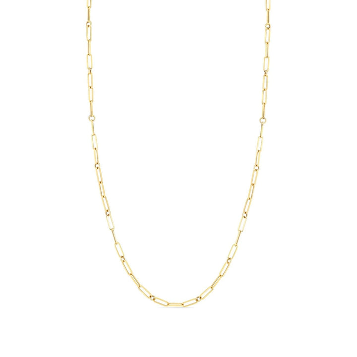 Roberto Coin Jewelry - 18K FINE PAPERCLIP LINK CHAIN - 22″ | Manfredi Jewels