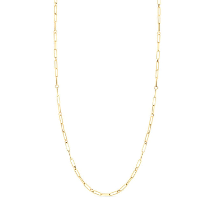 Roberto Coin Jewelry - 18K FINE PAPERCLIP LINK CHAIN 34’’ | Manfredi Jewels