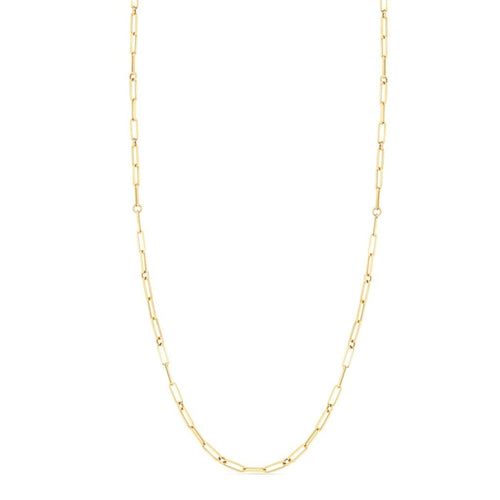 Roberto Coin Jewelry - 18K FINE PAPERCLIP LINK CHAIN 34’ | Manfredi Jewels