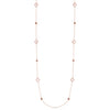 Roberto Coin Jewelry - 18K PALAZZO DUCALE 35’ LONG STATION CHAIN FEATURING MOTHER - OF - PEARL & DIAMOND | Manfredi Jewels