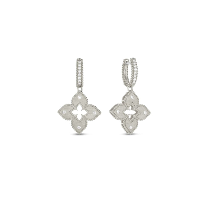 Roberto Coin Jewelry - 18K Petite Venetian Princess Diamond Drop Earring 7772891Awerx | Manfredi Jewels
