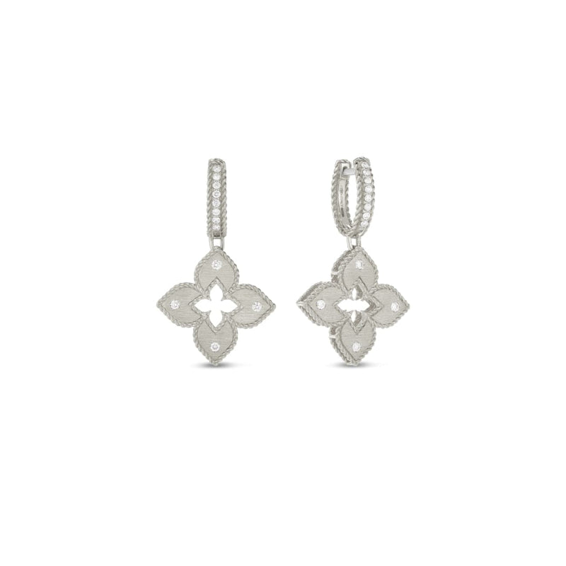 Roberto Coin Jewelry - 18K Petite Venetian Princess Diamond Drop Earring 7772891Awerx | Manfredi Jewels