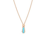 Roberto Coin Jewelry - 18K ROSE GOLD ART DECO TURQUOISE & DIAMOND ZIPPER NECKLACE | Manfredi Jewels