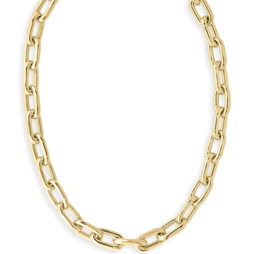 Roberto Coin Jewelry - 18K YELLOW GOLD CHUNKY PAPERCLIP 18’ NECKLACE. | Manfredi Jewels
