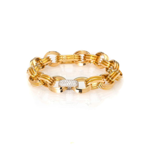 18k Yellow Gold Diamond 0.65ct Bracelet
