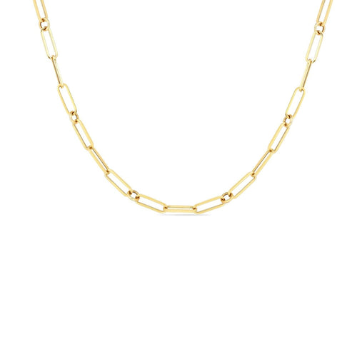 Roberto Coin Jewelry - 18K YELLOW GOLD PAPERCLIP CHAIN | Manfredi Jewels
