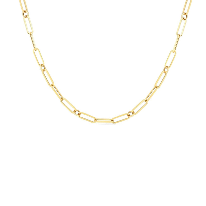 Roberto Coin Jewelry - 18K YELLOW GOLD PAPERCLIP CHAIN | Manfredi Jewels