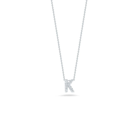 18Kt Gold Love Letter K Pendant With Diamonds 001634Awchxk