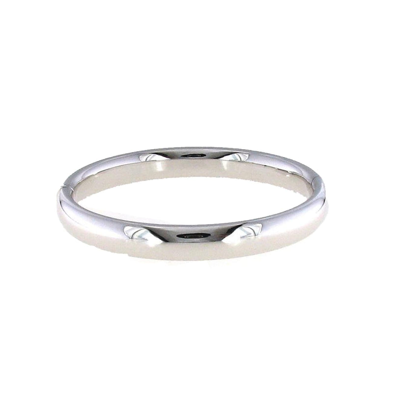 Roberto Coin Jewelry - 18KT White Gold Wide Oval Hinged Bangle | Manfredi Jewels