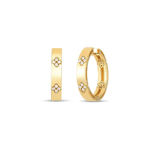 Roberto Coin Jewelry - 18KT YELLOW GOLD 20MM LOVE IN VERONA HOOP EARRINGS | Manfredi Jewels