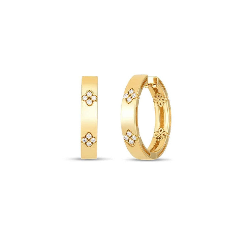 Roberto Coin Jewelry - 18KT YELLOW GOLD 20MM LOVE IN VERONA HOOP EARRINGS | Manfredi Jewels