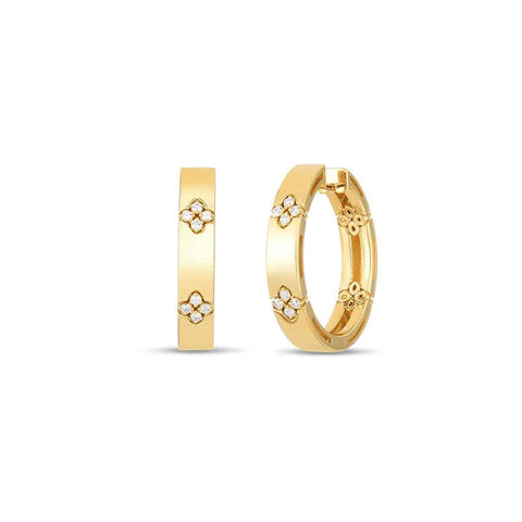 18KT YELLOW GOLD 20MM LOVE IN VERONA HOOP EARRINGS