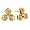 Roberto Coin Jewelry - 18KT YELLOW GOLD 3 PETAL EARRINGS | Manfredi Jewels
