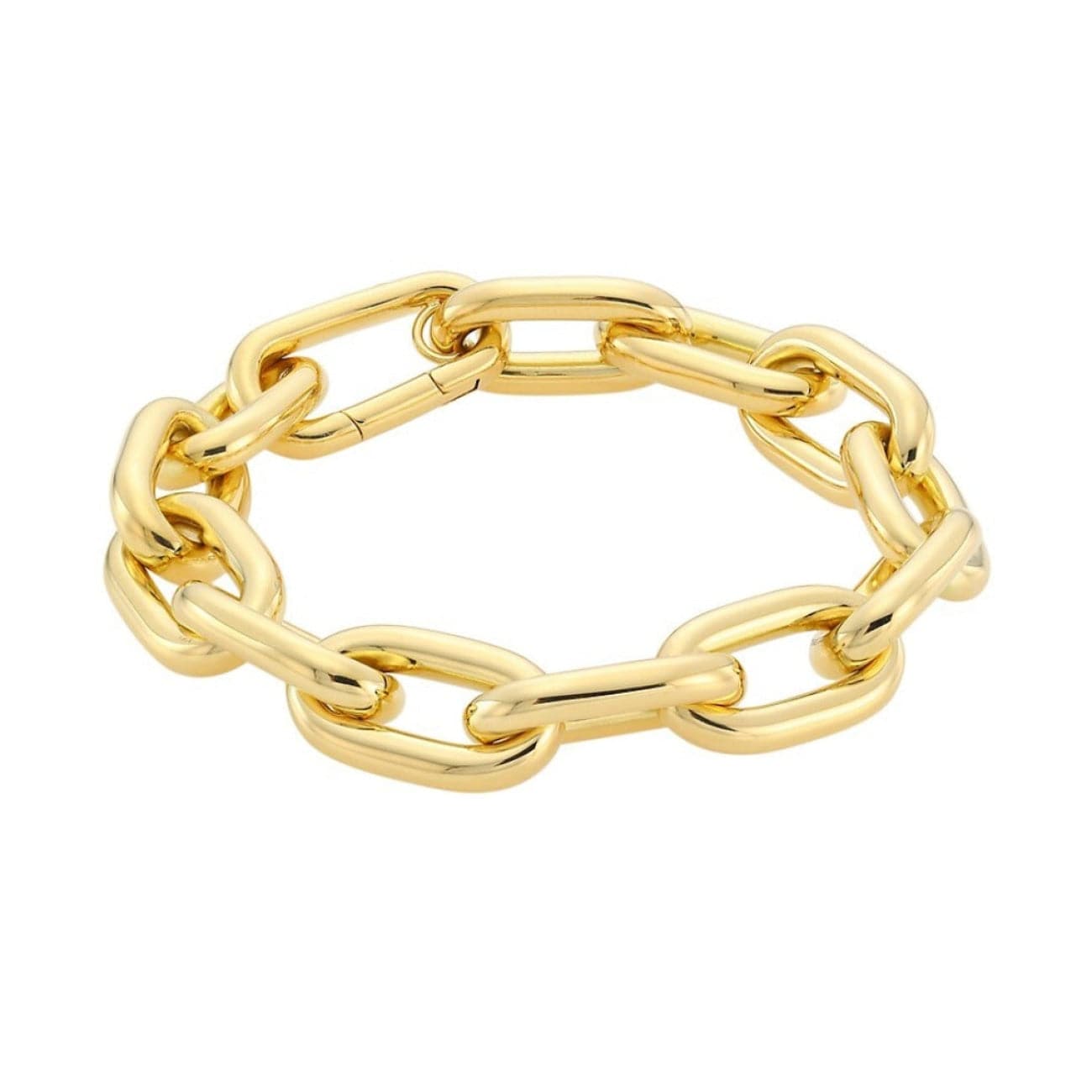 Roberto Coin Yellow Gold Paperclip Chain Bracelet