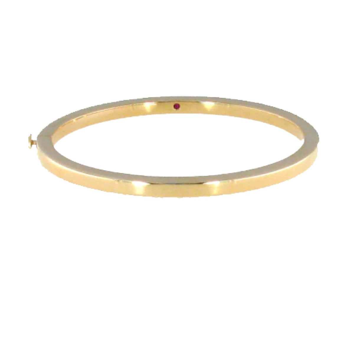Roberto Coin Jewelry - 18KT Yellow Gold Hinged Oval Bangle | Manfredi Jewels