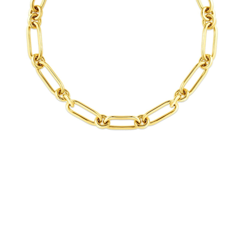 Roberto Coin Jewelry - 18KT YELLOW GOLD ORO CLASSIC COLLAR NECKLACE | Manfredi Jewels