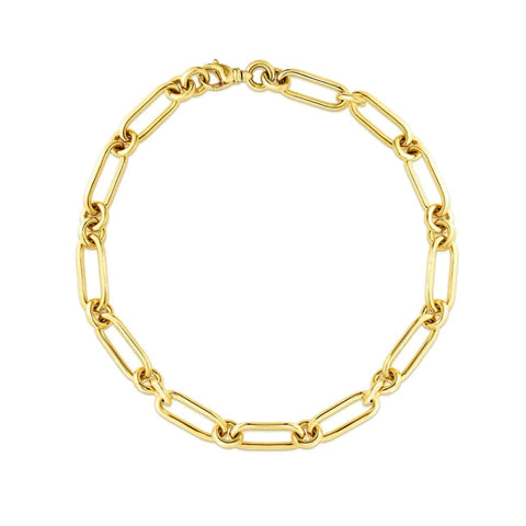18KT YELLOW GOLD ORO CLASSIC COLLAR NECKLACE