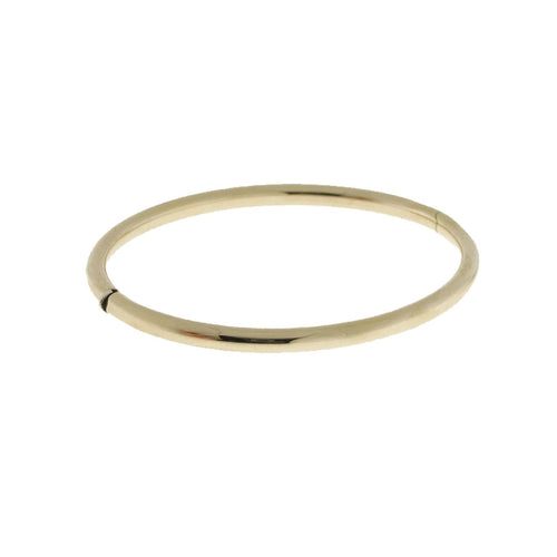 Roberto Coin Jewelry - 18KT Yellow Gold Round Hinged Bangle | Manfredi Jewels