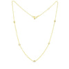 Roberto Coin Jewelry - 5 STATION NECKLACE 18K YELLOW GOLD | Manfredi Jewels