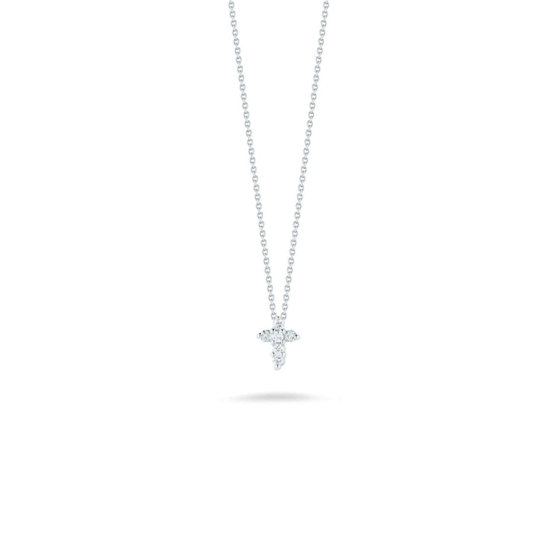 Roberto Coin Jewelry - BABY CROSS PENDANT WITH DIAMONDS | Manfredi Jewels