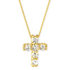 Roberto Coin Jewelry - Diamond Square - Set Cross Pendant 18K Yellow Gold Necklace | Manfredi Jewels