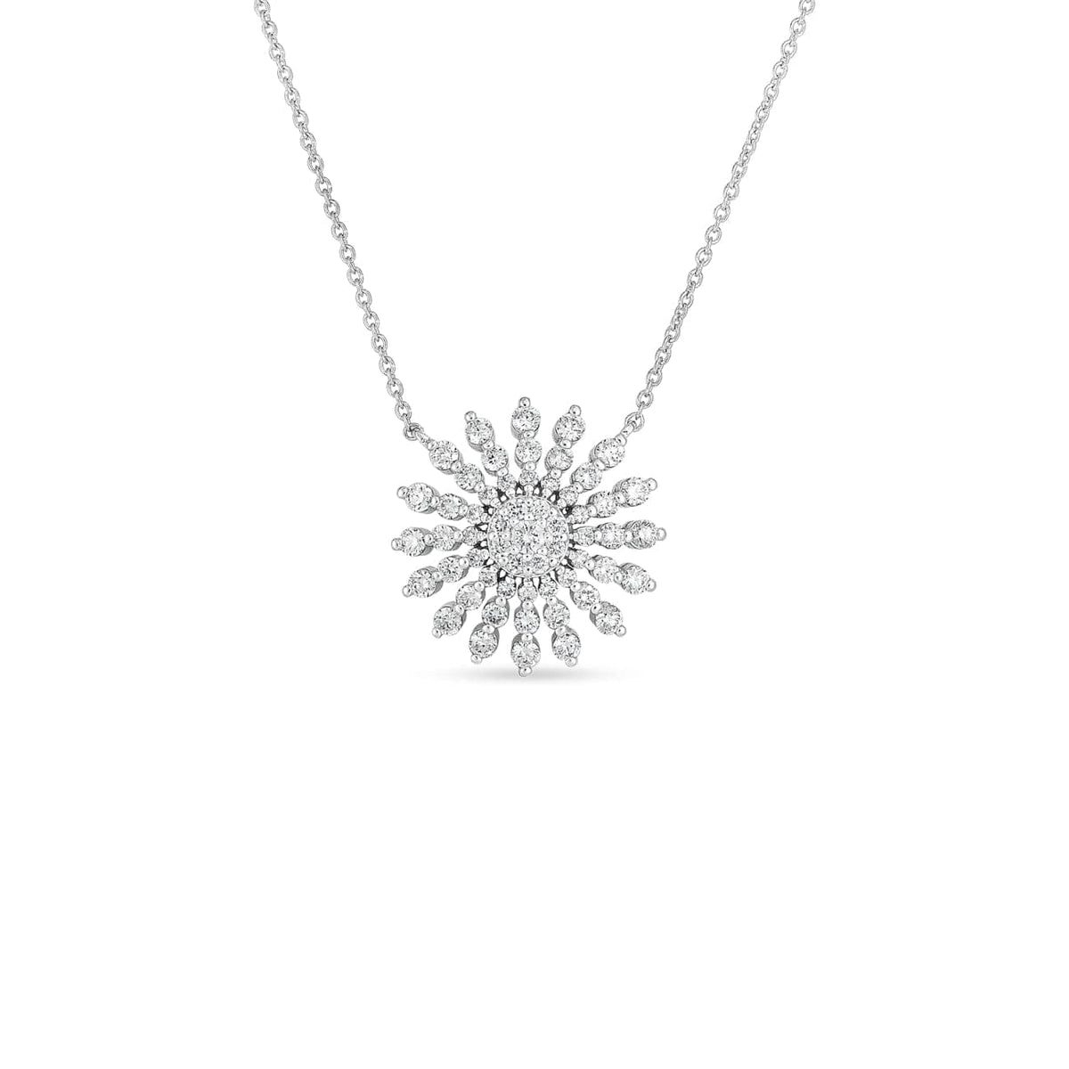 Roberto Coin Jewelry - Diamond Sunburst Necklace | Manfredi Jewels