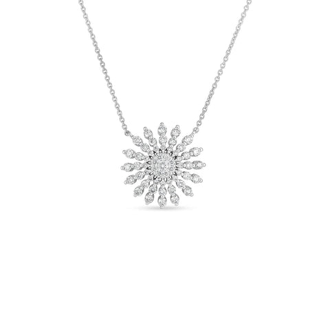 Diamond Sunburst Necklace