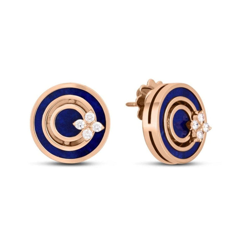 Roberto Coin Jewelry - LOVE IN VERONA BLUE LAPIS EARRINGS | Manfredi Jewels