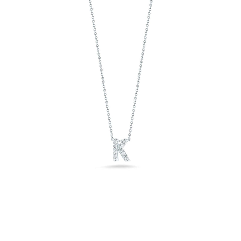 Roberto Coin Jewelry - LOVE LETTER K PENDANT WITH DIAMONDS | Manfredi Jewels
