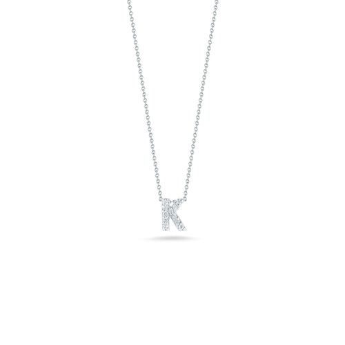 Roberto Coin Jewelry - LOVE LETTER K PENDANT WITH DIAMONDS | Manfredi Jewels