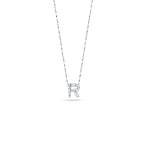 Roberto Coin Jewelry - LOVE LETTER R PENDANT WITH DIAMONDS | Manfredi Jewels