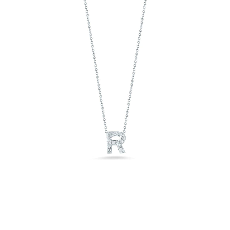 Roberto Coin Jewelry - LOVE LETTER R PENDANT WITH DIAMONDS | Manfredi Jewels