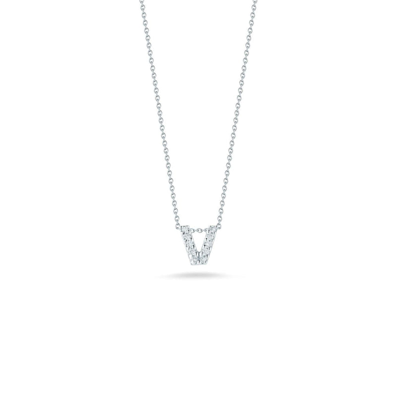 Roberto Coin Jewelry - Love Letter V Pendant With Diamonds | Manfredi Jewels