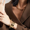Roberto Coin Jewelry - YELLOW DESIGNER GOLD OVAL & ROUND LINK BRACELET | Manfredi Jewels