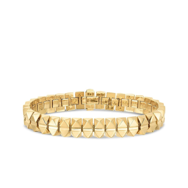 Roberto Coin Jewelry - YELLOW OBELISCO NARROW BRACELET WITH DIAMOND ACCENT | Manfredi Jewels