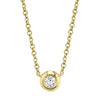 Shy Creation Jewelry - 0.05CT DIAMOND BEZEL NECKLACE | Manfredi Jewels