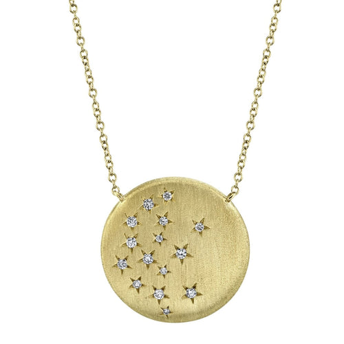 Shy Creation Jewelry - 0.14CT DIAMOND STAR NECKLACE | Manfredi Jewels