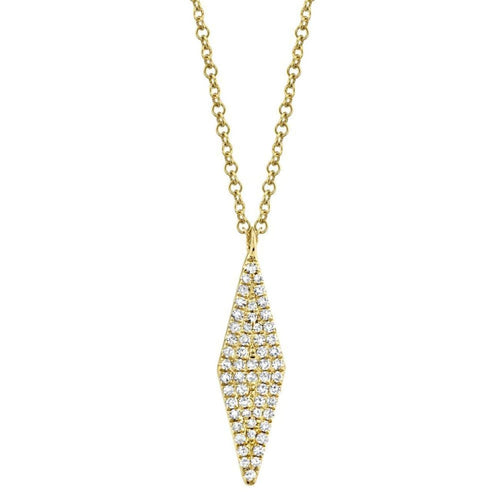 Shy Creation Jewelry - 0.17CT DIAMOND PAVE NECKLACE | Manfredi Jewels