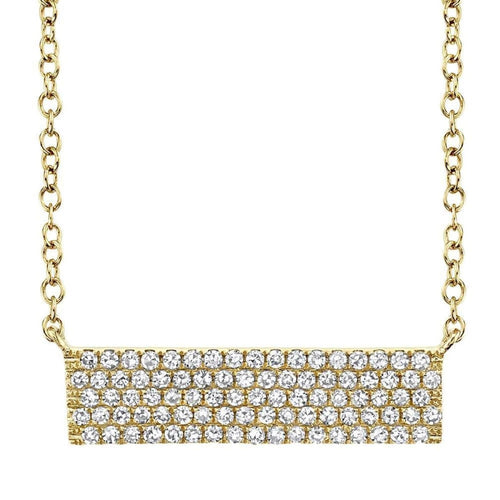 Shy Creation Jewelry - 0.25CT DIAMOND PAVE NECKLACE | Manfredi Jewels