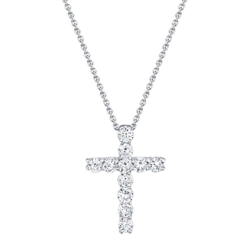 Shy Creation Jewelry - 0.32CT DIAMOND CROSS NECKLACE | Manfredi Jewels