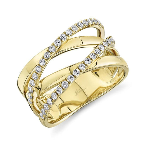 Shy Creation Jewelry - 0.41CT DIAMOND BRIDGE RING | Manfredi Jewels
