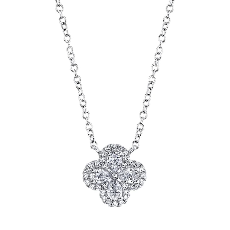 Shy Creation Jewelry - 0.41CT DIAMOND CLOVER NECKLACE | Manfredi Jewels