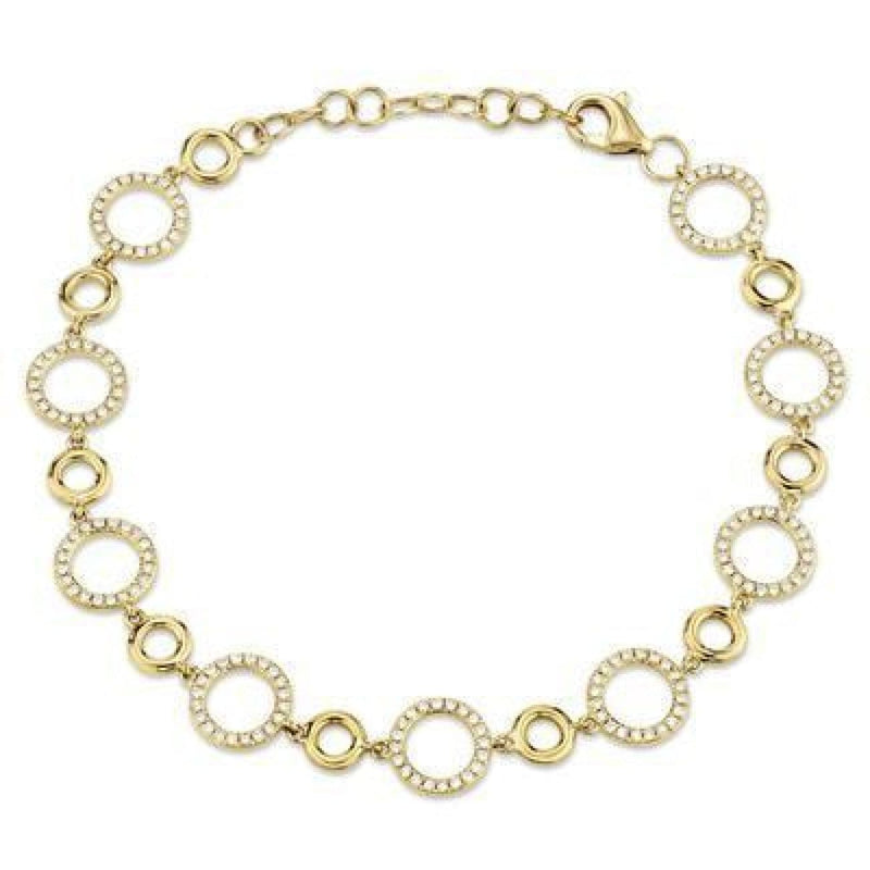 Shy Creation Jewelry - 0.56CT DIAMOND CIRCLE BRACELET | Manfredi Jewels